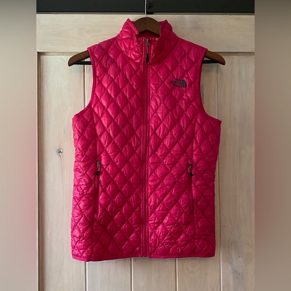 North Face Hot Pink Thermoball Vest